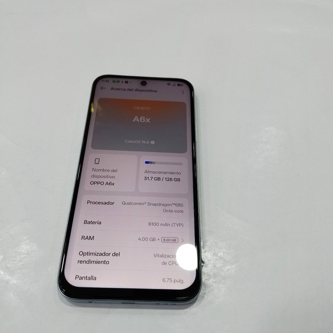 CELULAR OPPO A6X CPH2819 (2025) 128 GB 4 GB RAM (SEMINUEVO)