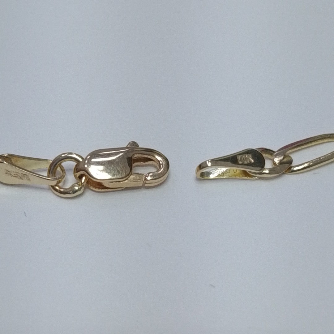 PULSERAS 1X1 ORO 14K 18 CM 2.7 GR (NUEVO)