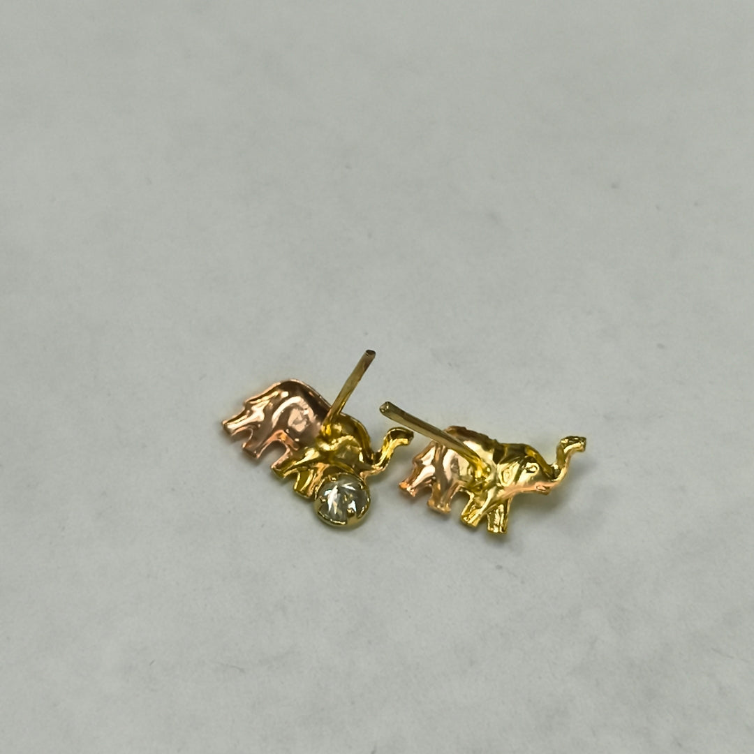 ARETES PAR ORO 14 K 1.2 GRMS (SEMINUEVO)