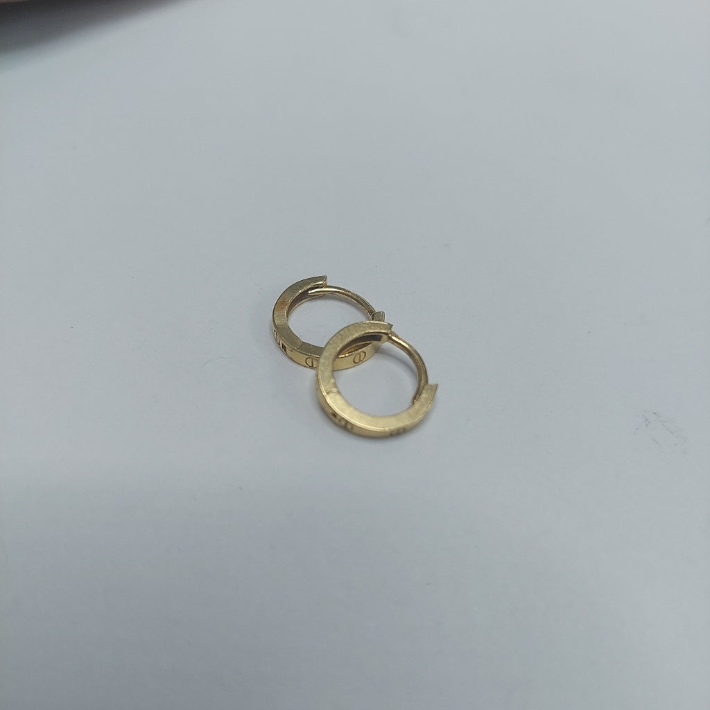 ARRACADAS PAR ORO 14 K 1.1 GRMS (SEMINUEVO)