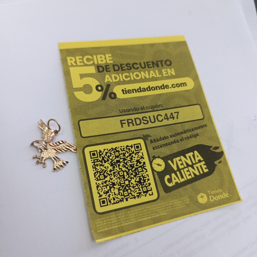 DIJE ORO COMBINADO 14 K 1,60 GRMS (SEMINUEVO)