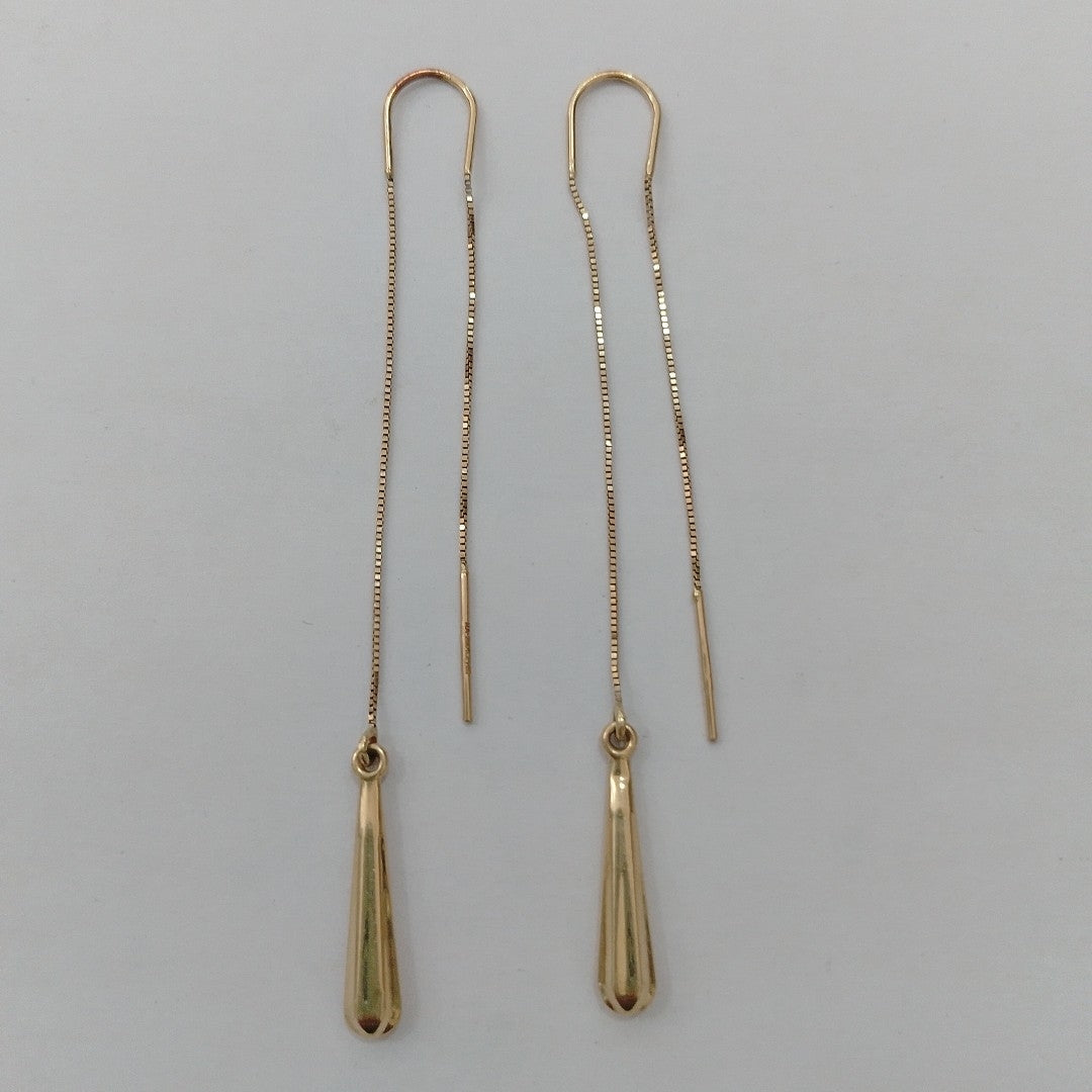 ARETES PAR ORO 14 K 1.6 GRMS (SEMINUEVO)