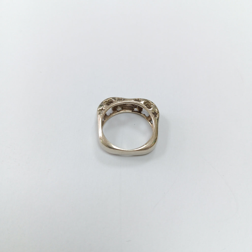 ANILLO ORO BLANCO 14 K 5 GRMS (SEMINUEVO)