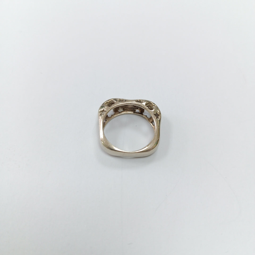 ANILLO ORO BLANCO 14 K 5 GRMS (SEMINUEVO)