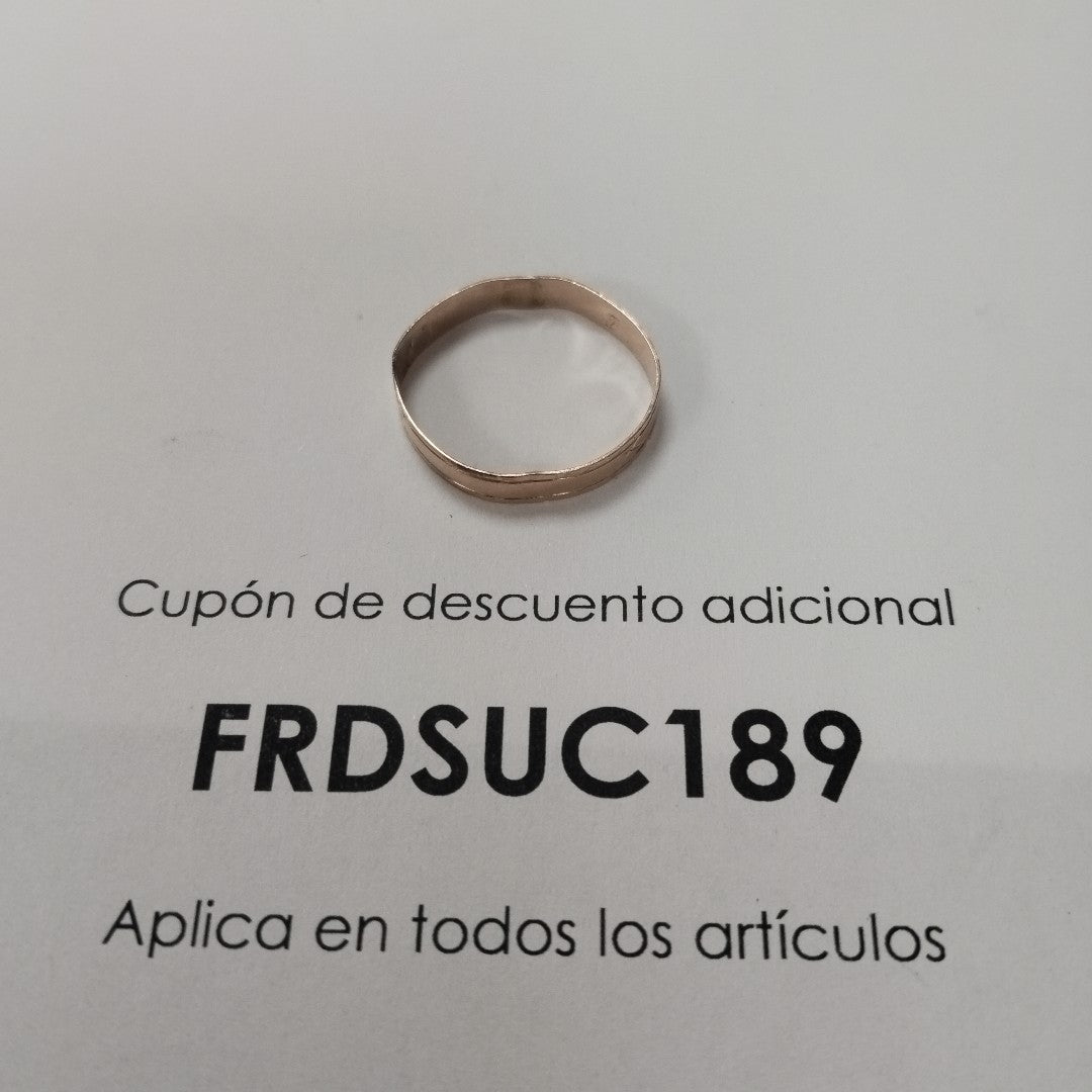 ARGOLLA ORO 8 K 1.2 GRMS (SEMINUEVO)