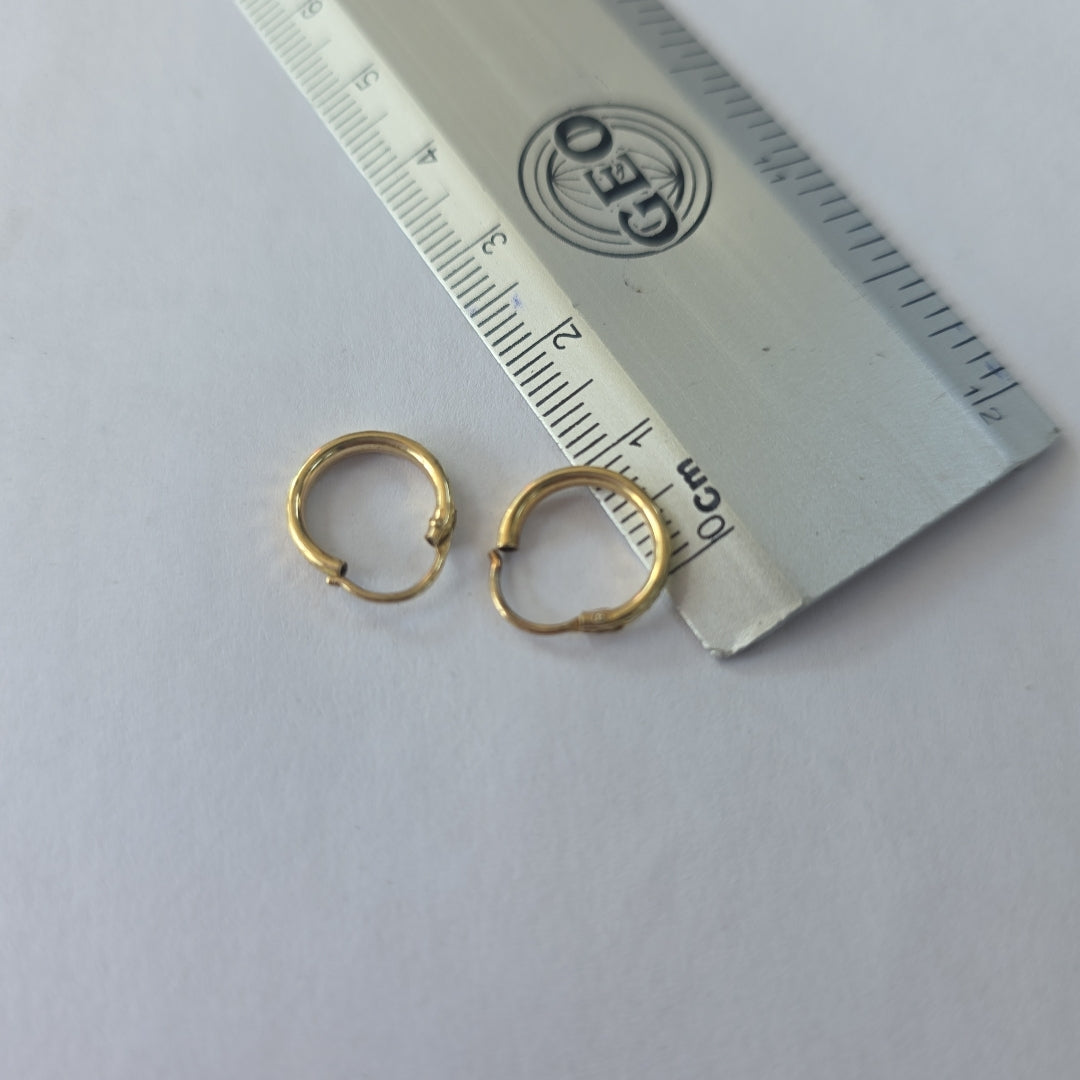 ARRACADAS PAR ORO 10 K 0.7 GRMS (SEMINUEVO)