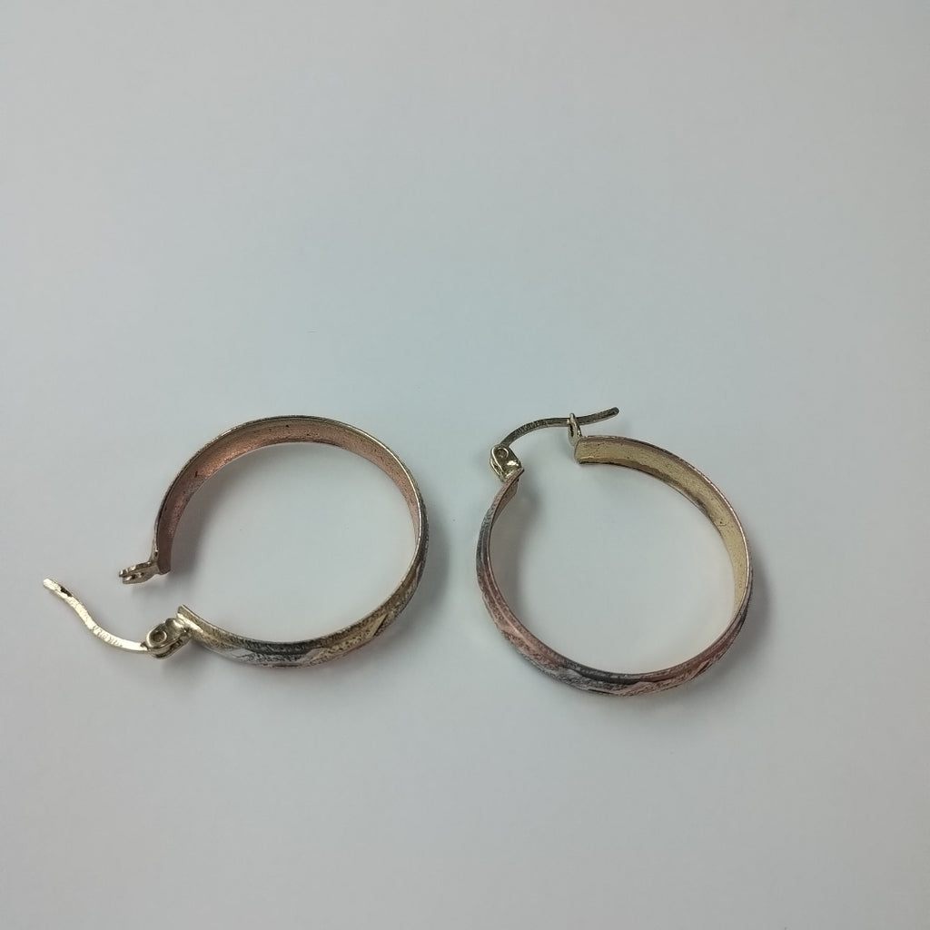 ARRACADAS PAR ORO COMBINADO 10 K 2,50 GRMS (SEMINUEVO)