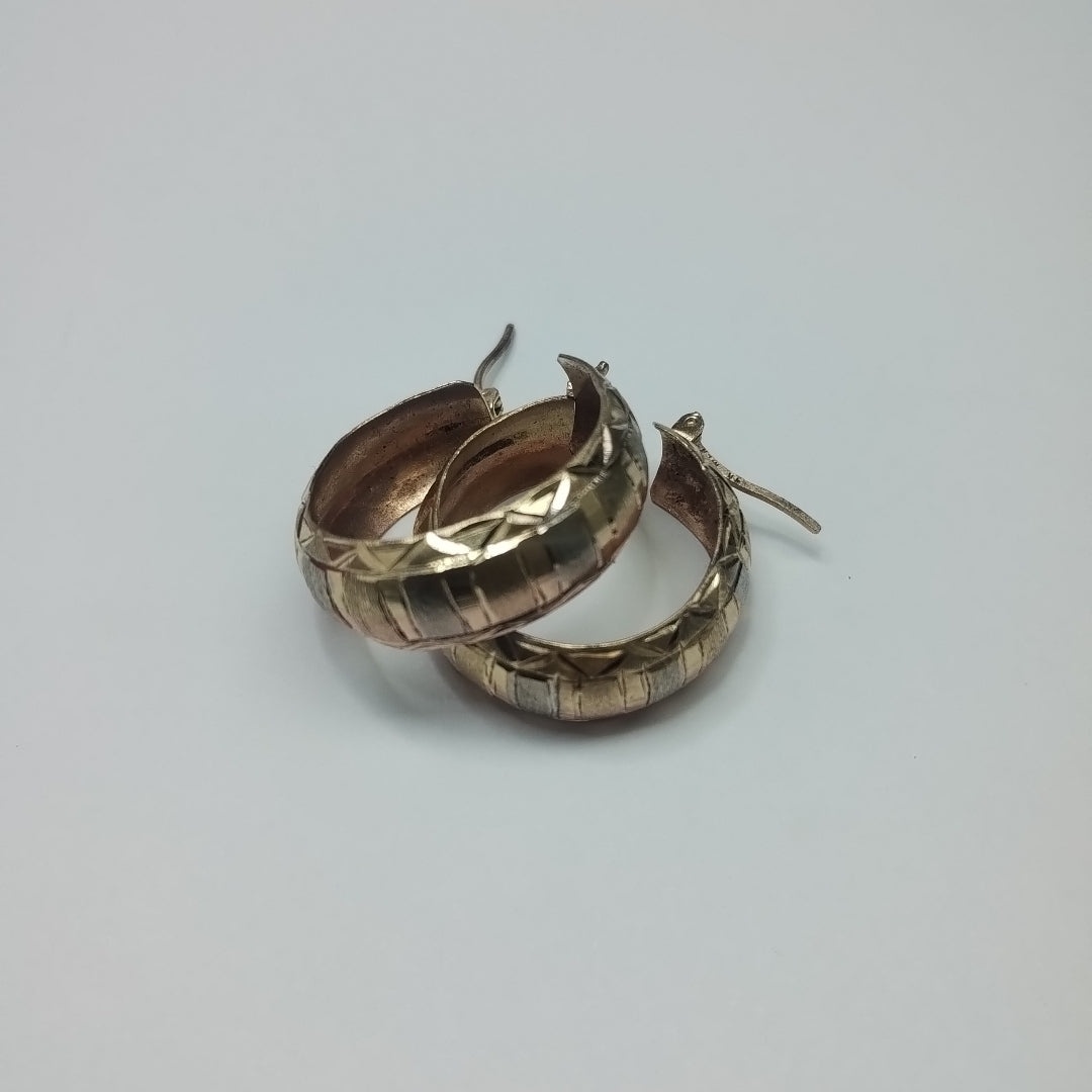 ARRACADAS PAR ORO 14 K 4.6 GRMS (SEMINUEVO)
