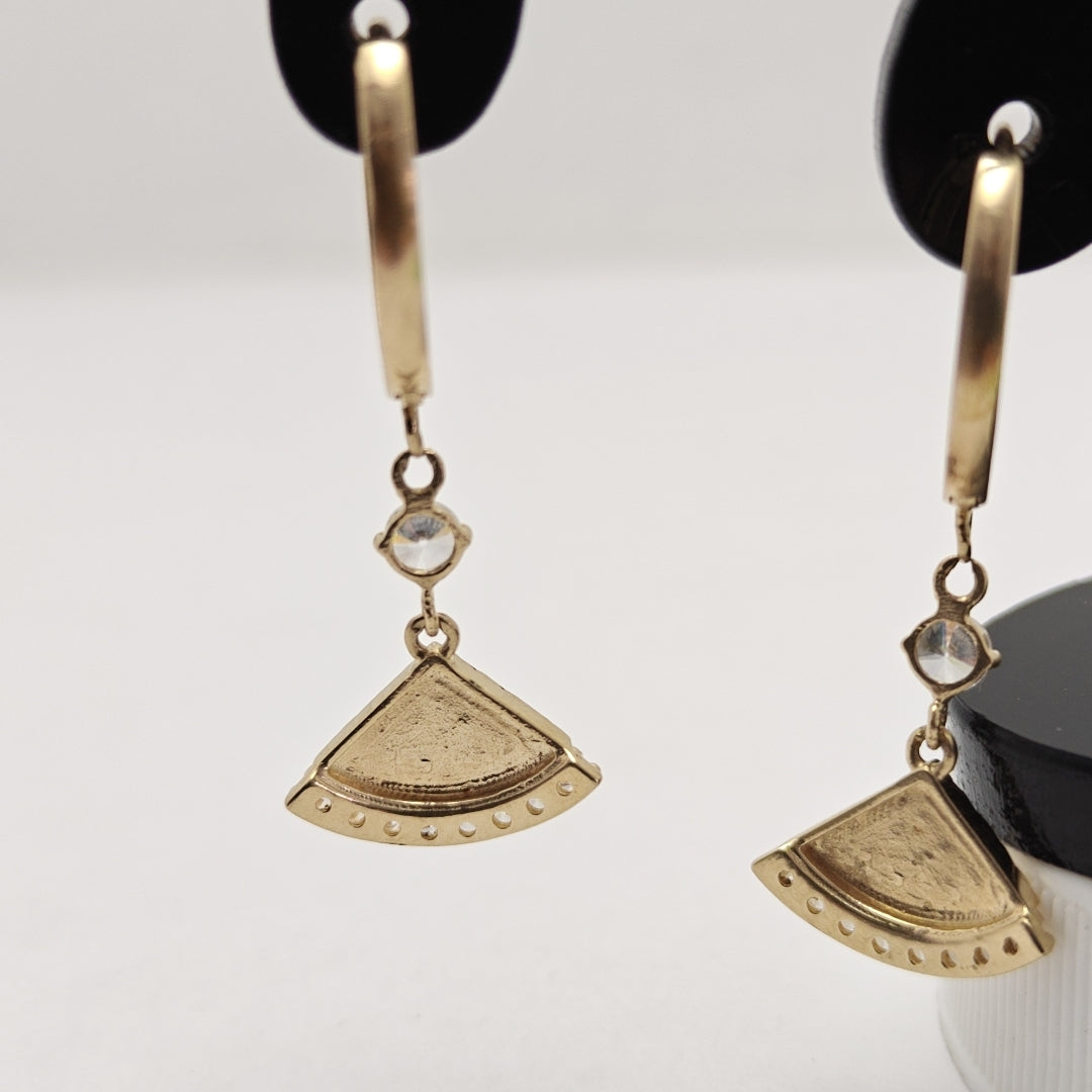 ARRACADAS PAR ORO 14 K 2,40 GRMS (SEMINUEVO)