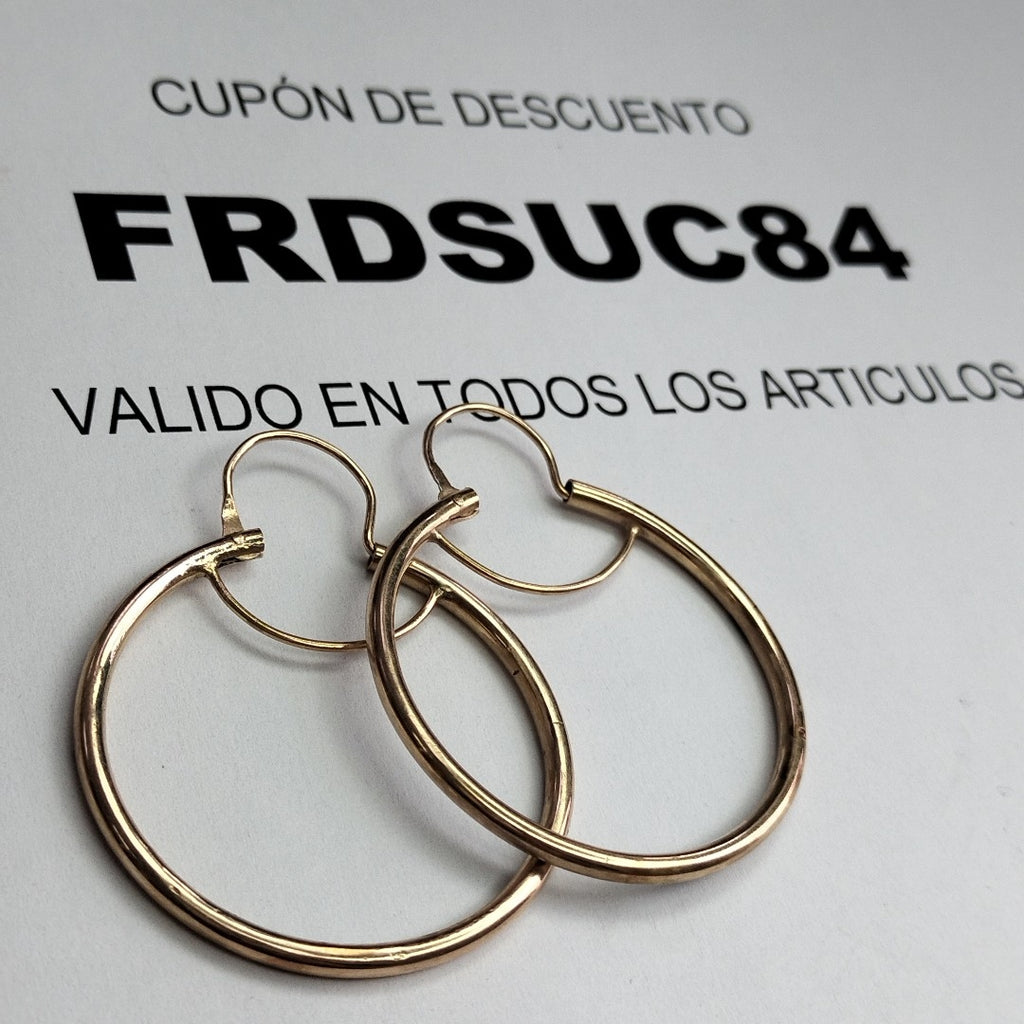 ARRACADAS PAR ORO 8 K 6 GRMS (SEMINUEVO)