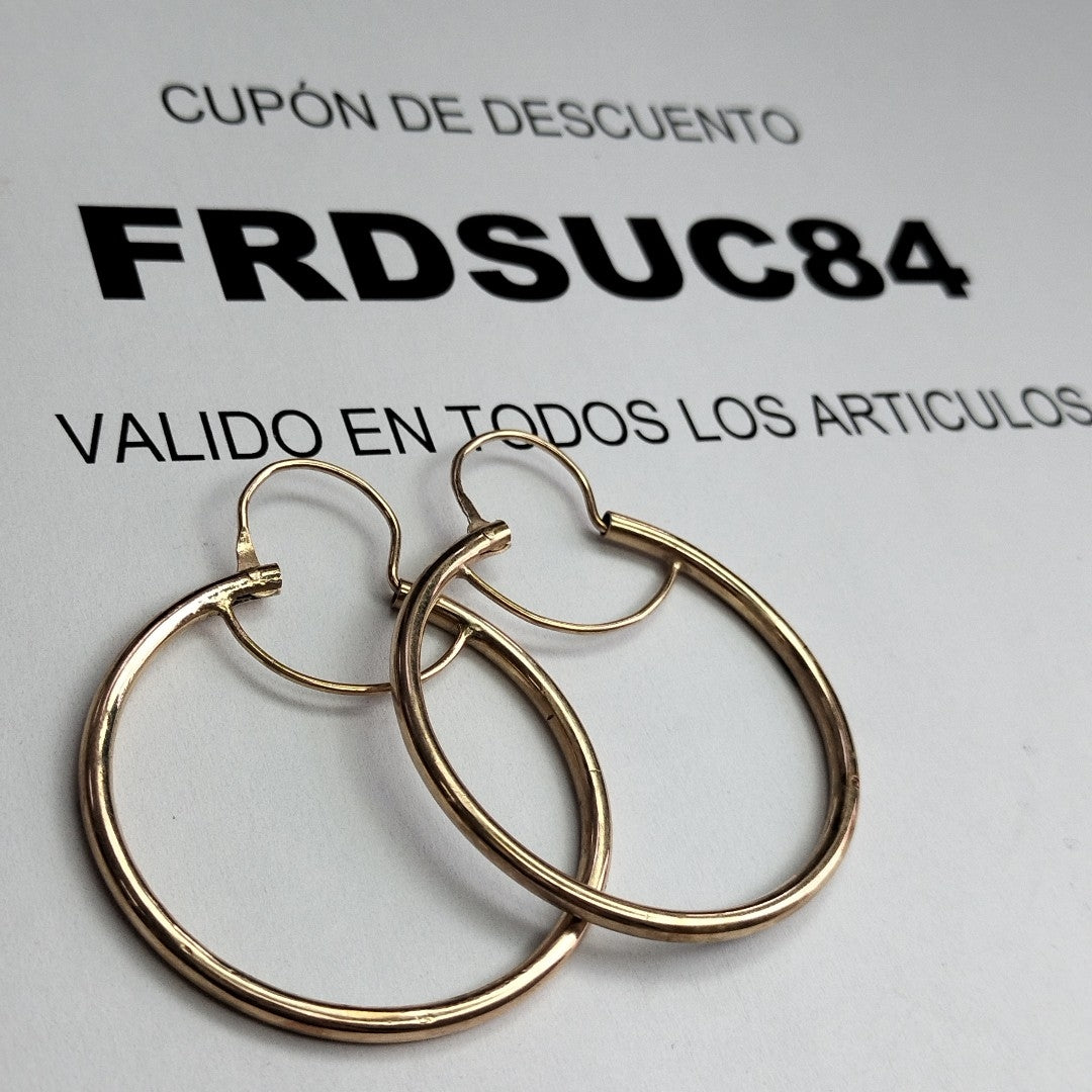 ARRACADAS PAR ORO 8 K 6 GRMS (SEMINUEVO)