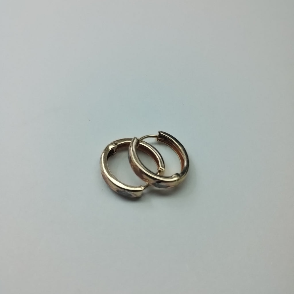 ARRACADAS PAR ORO 14 K 1.8 GRMS (SEMINUEVO)
