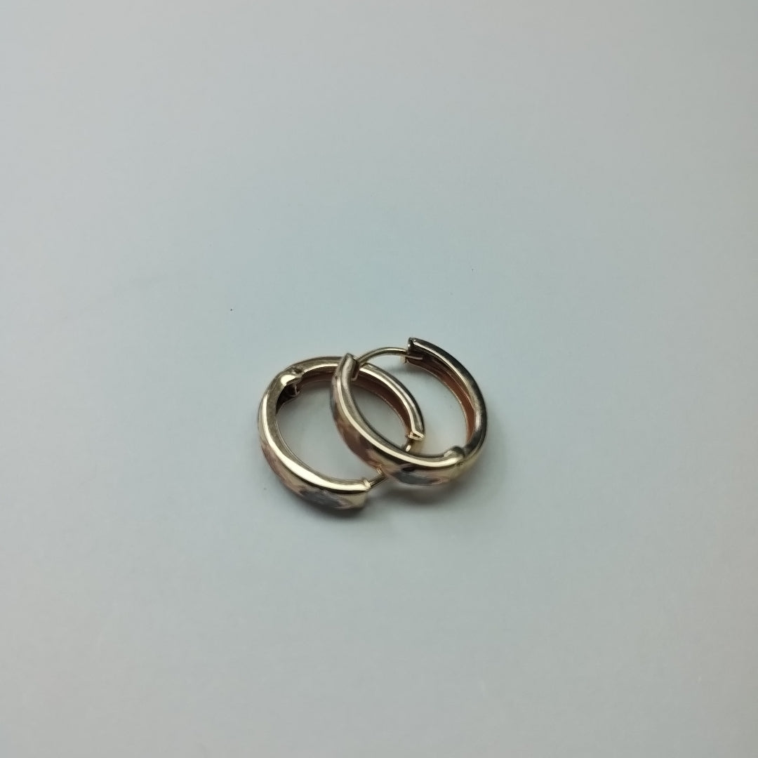 ARRACADAS PAR ORO 14 K 1.8 GRMS (SEMINUEVO)