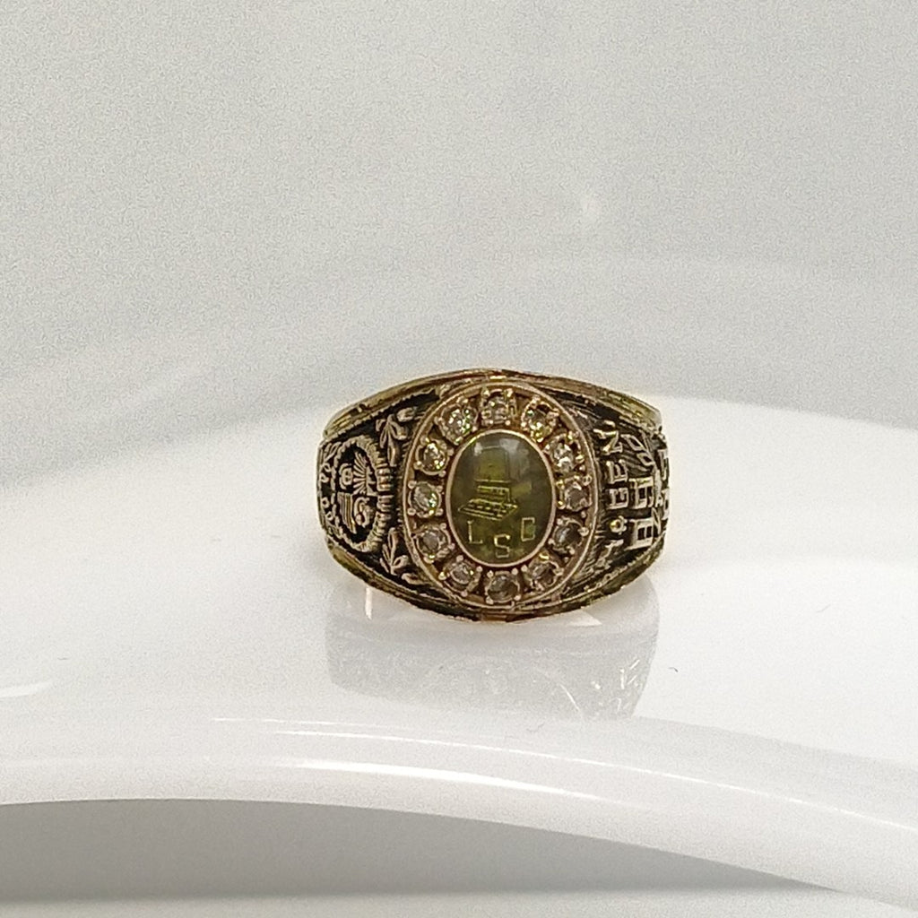 ANILLO DE GRADUACIÓN ORO 8 K 11.3 GRMS (SEMINUEVO)