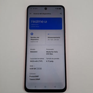 CELULAR REALME C75 RMX3941 (2025) 256 GB 8 GB RAM (SEMINUEVO)