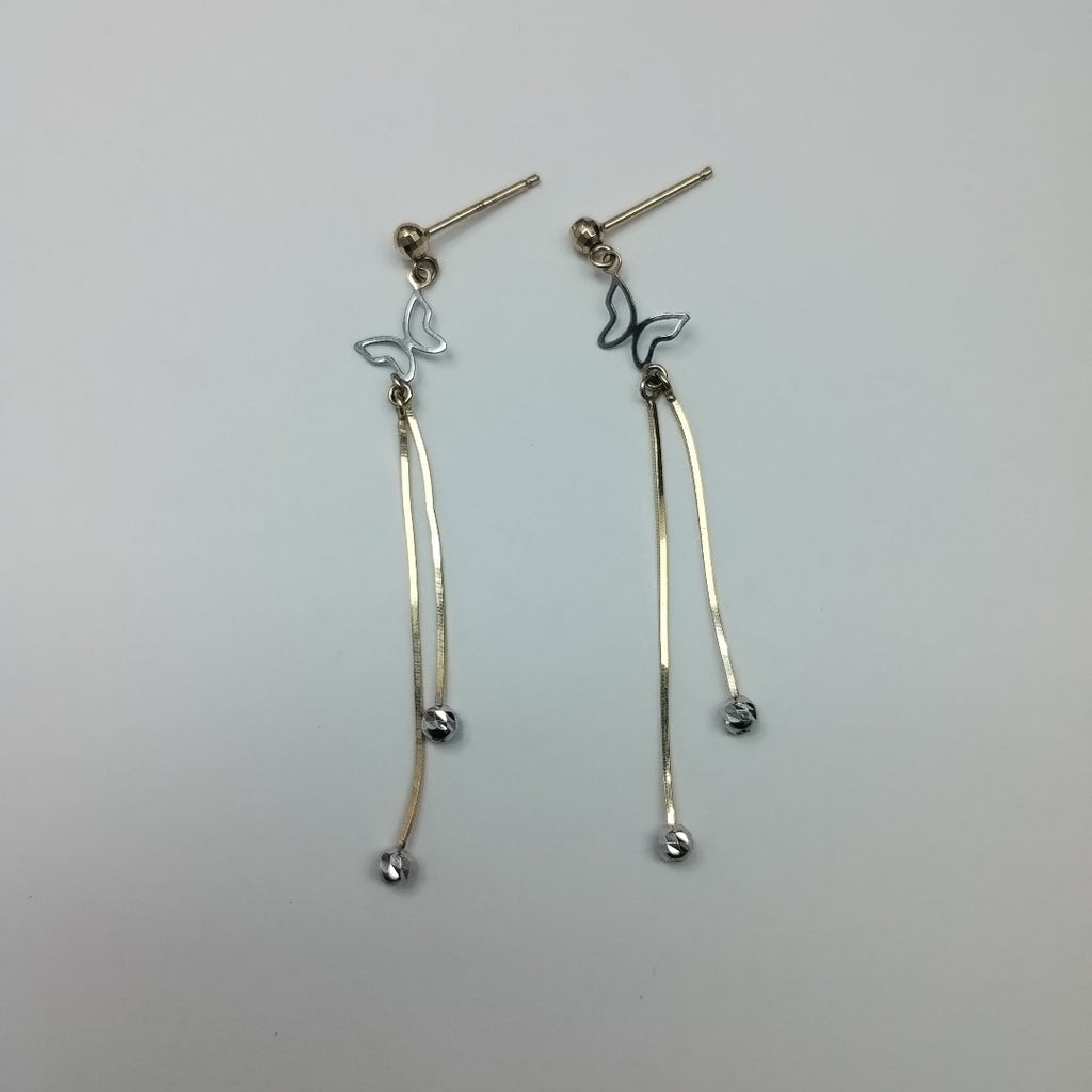 ARETES PAR ORO 14 K 1.7 GRMS (SEMINUEVO)