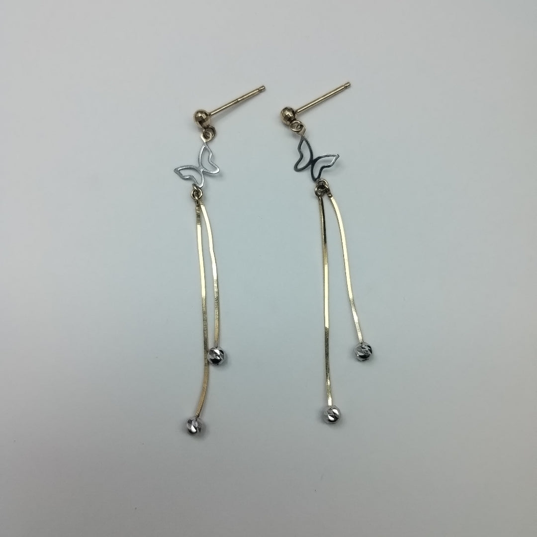 ARETES PAR ORO 14 K 1.7 GRMS (SEMINUEVO)