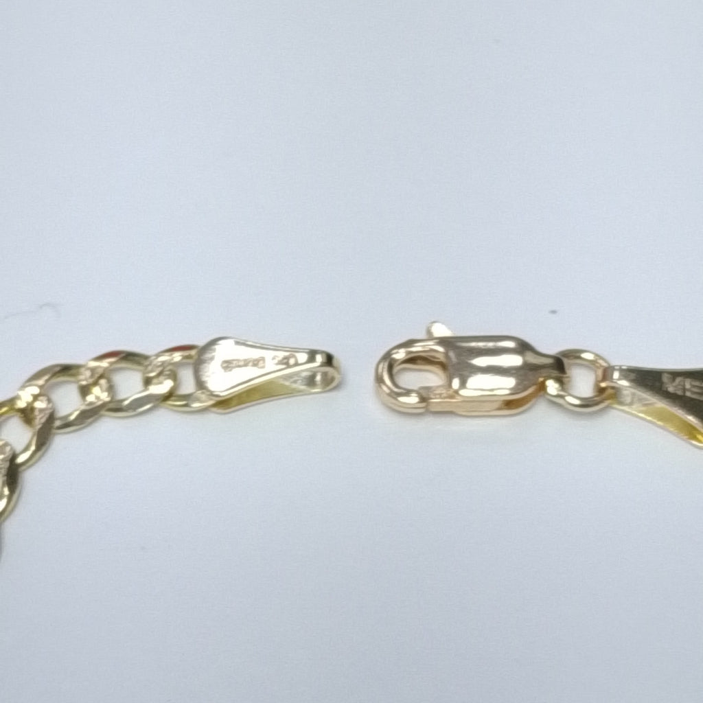 PULSERAS BARBADA ORO 14K 18 CM 4.7 GR (NUEVO)