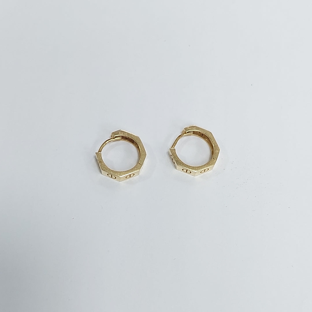 ARRACADAS PAR ORO 14 K 2.5 GRMS (SEMINUEVO)