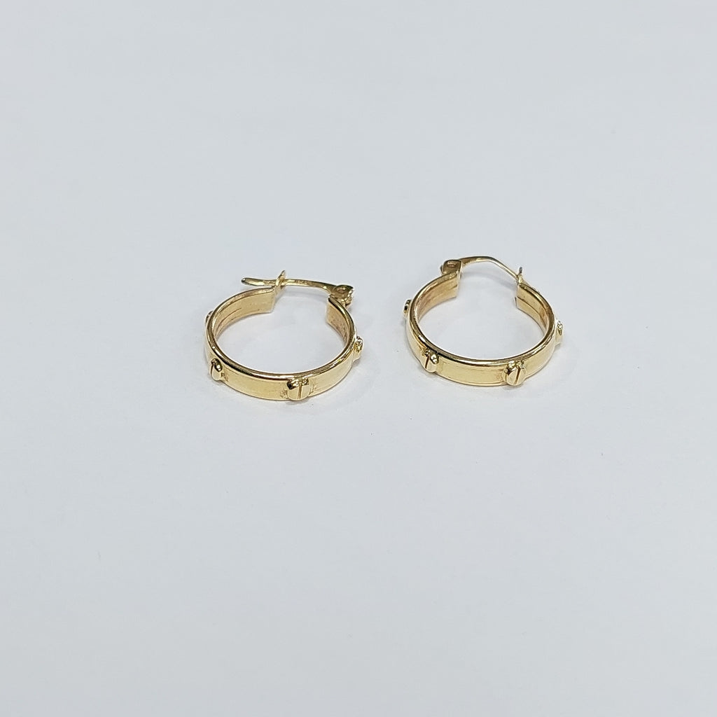 ARRACADAS PAR ORO 14 K 2.6 GRMS (SEMINUEVO)