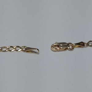 CADENAS TEJIDO BARBADA ORO 14K 60 CM 5.4 GR (NUEVO)