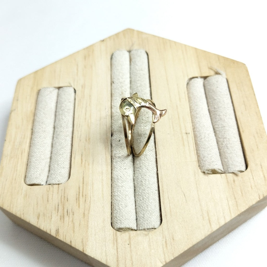 ANILLITO ORO COMBINADO 10 K 1,00 GRMS (SEMINUEVO)