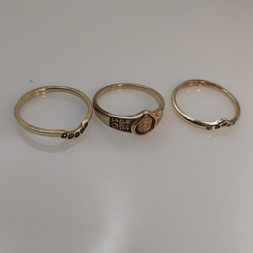 ANILLO DE GRADUACIÓN ORO 10 K 4.8 GRMS (SEMINUEVO)