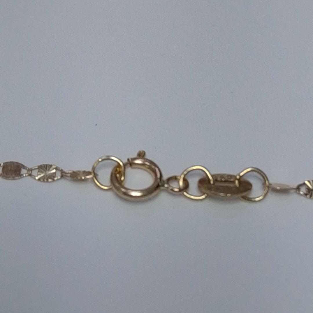CADENAS TEJIDO GUCHI ORO 10K 55 CM 1.8 GR (NUEVO)