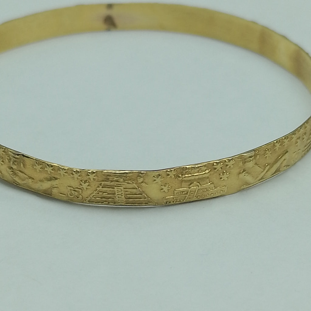 PULSERA RIGIDA ORO 8 K 11.1 GRMS (SEMINUEVO)