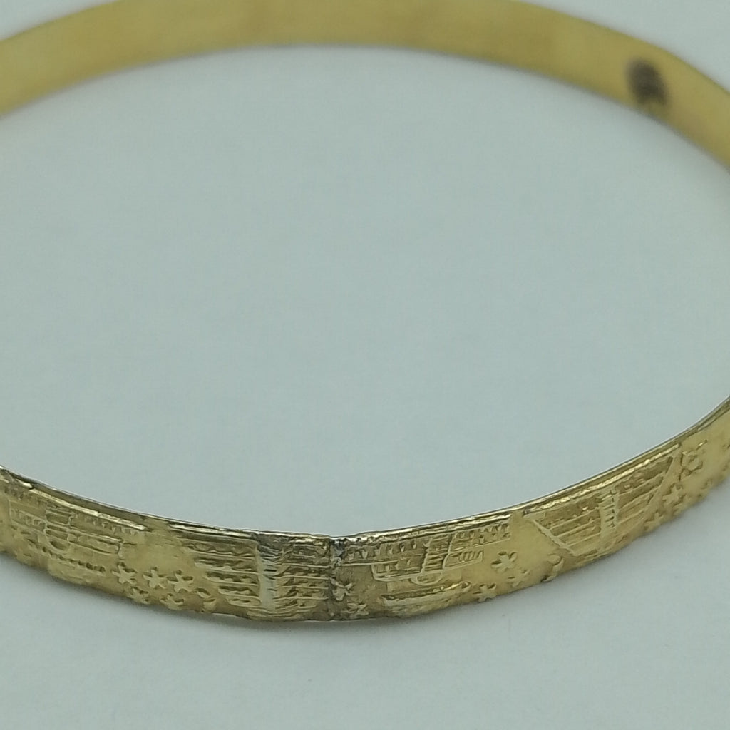 PULSERA RIGIDA ORO 8 K 10.5 GRMS (SEMINUEVO)