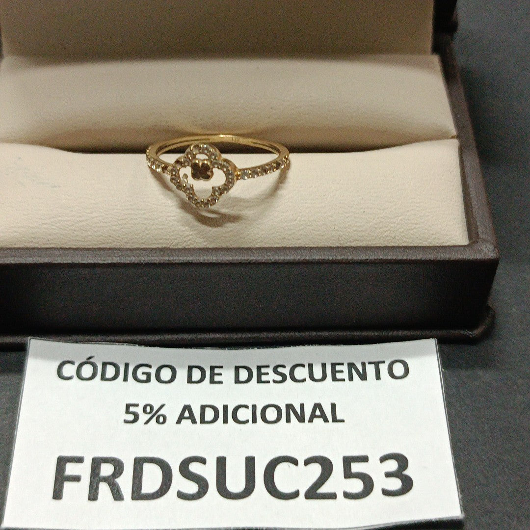 K1 1,00 GRMS 10 K ESPECIFICACIONES COMPLEMENTARIAS ANILLITO DE FLOR (SEMINUEVO)