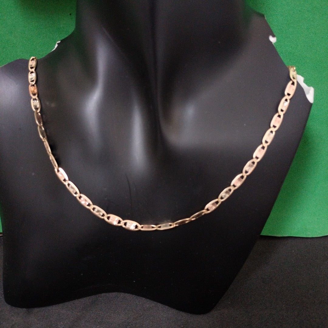 CADENA ORO COMBINADO 14 K 13 GRMS (SEMINUEVO)