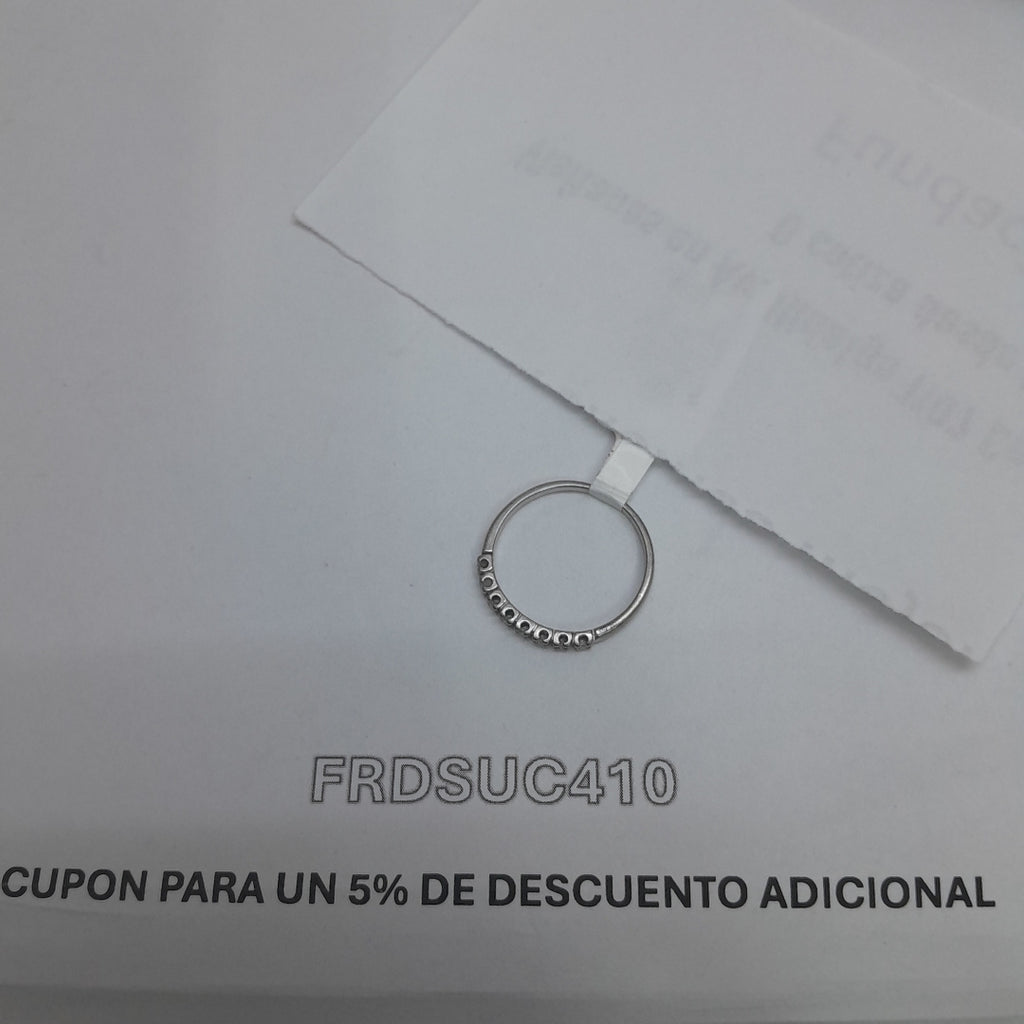 ANILLITO ORO BLANCO 14 K 1.9 GRMS (SEMINUEVO)