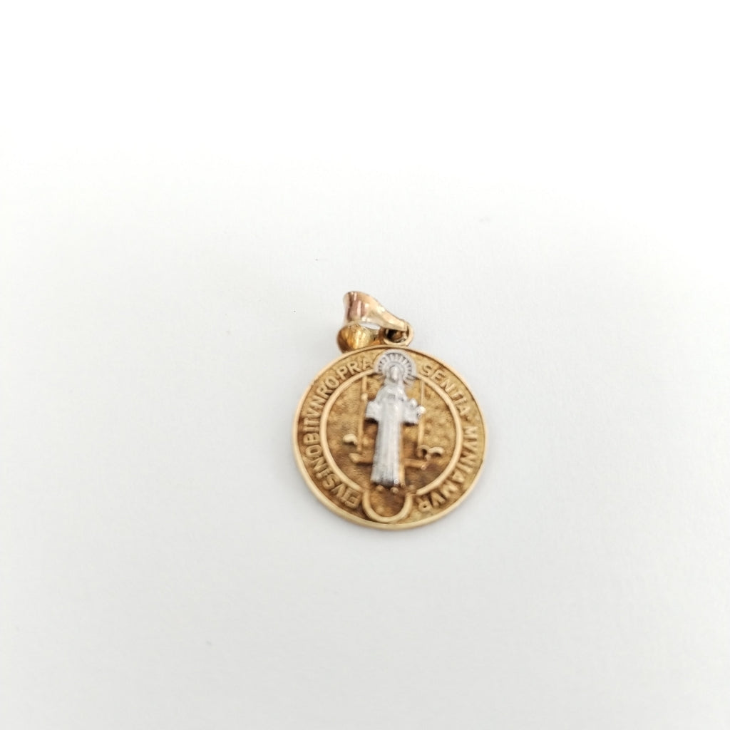 DIJE,MEDALLA RELIGIOSA ORO 10 K 1,30 GRMS (SEMINUEVO)