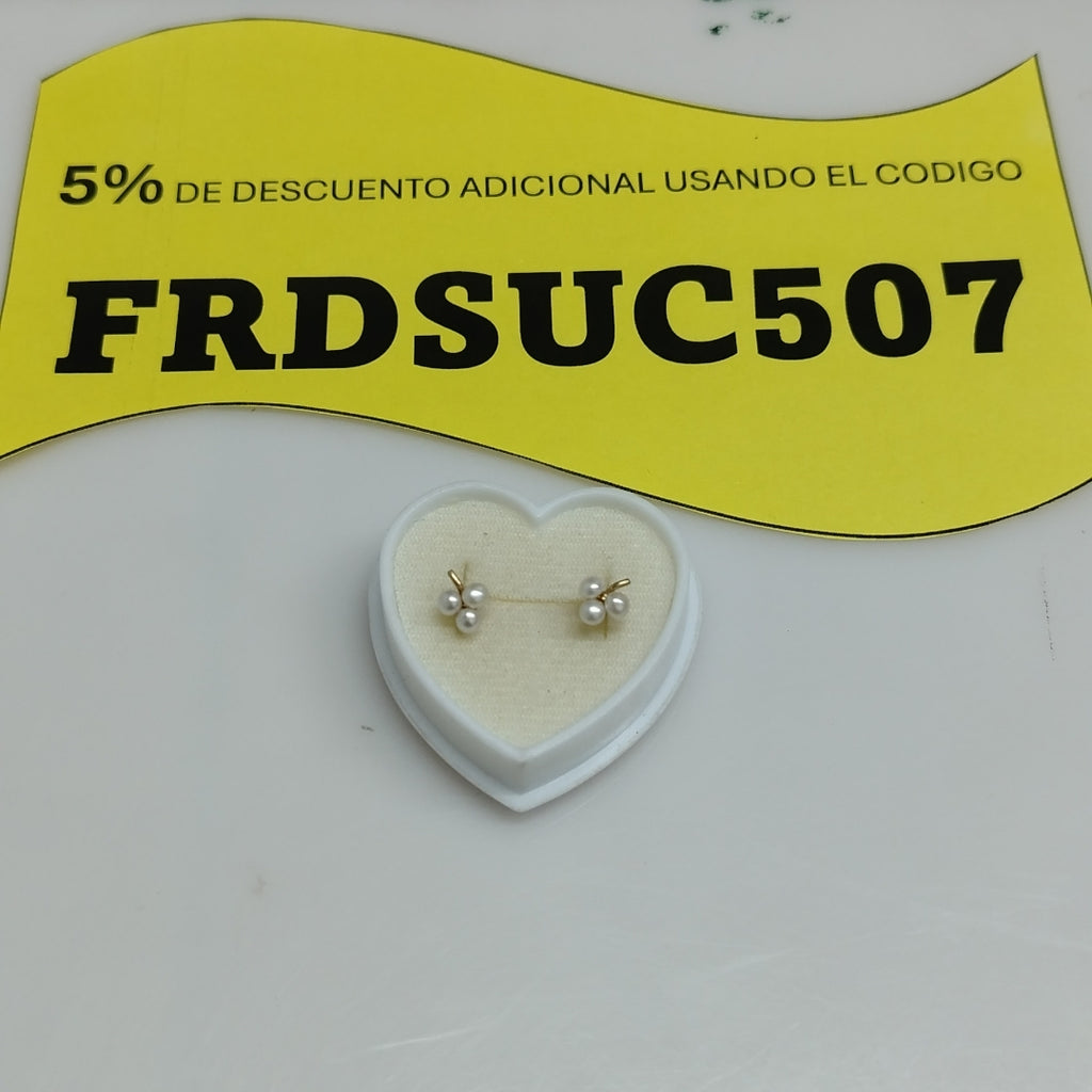 BROQUELES PAR ORO 14 K 1,00 GRMS (SEMINUEVO)