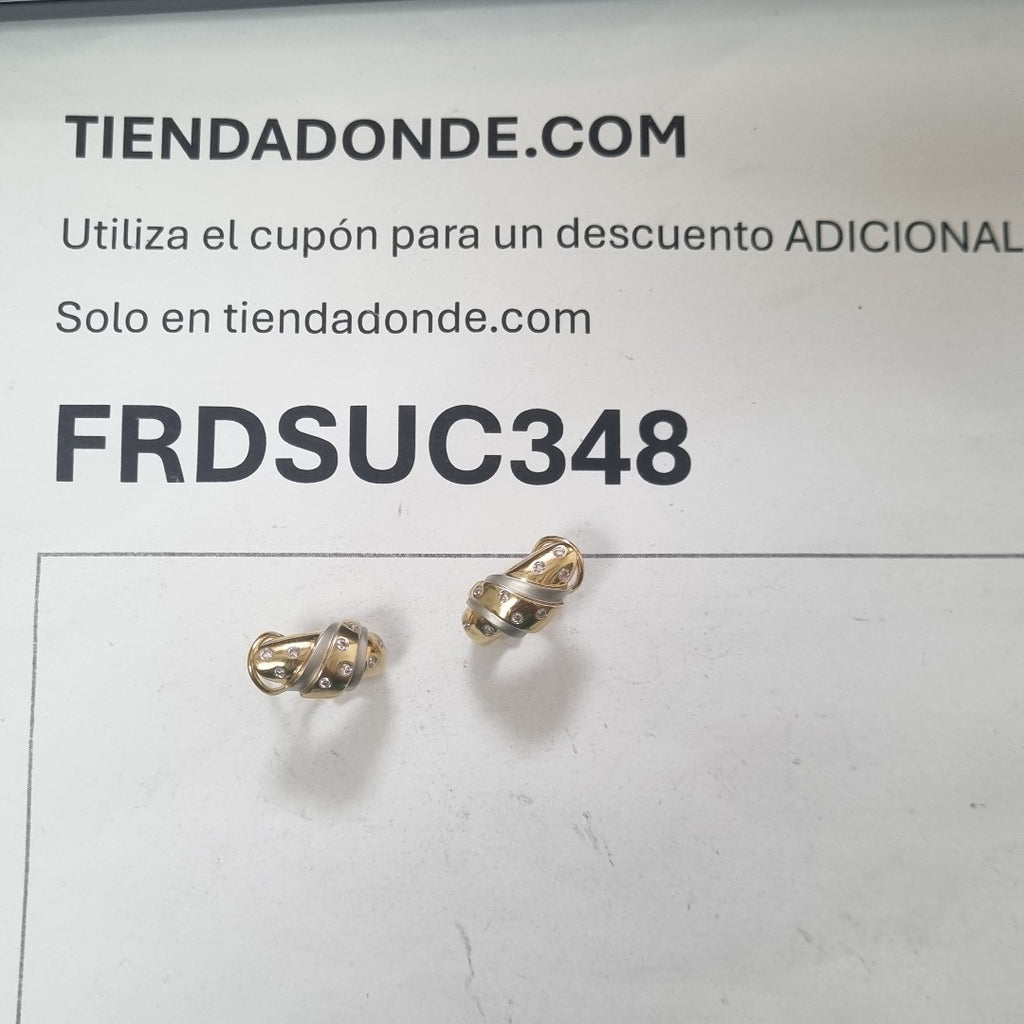 ARETES PAR ORO 14 K 6,00 GRMS (SEMINUEVO)