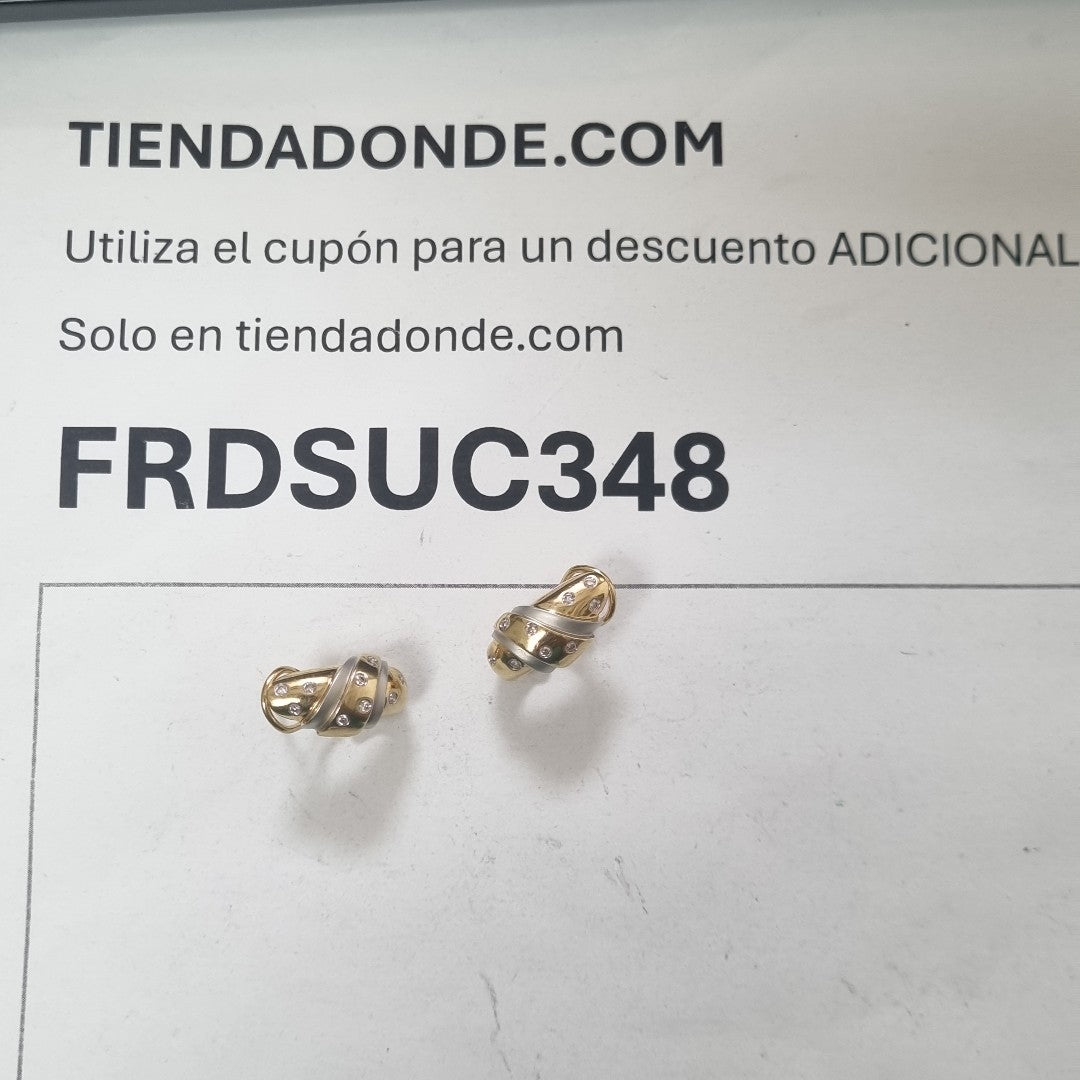 ARETES PAR ORO 14 K 6,00 GRMS (SEMINUEVO)