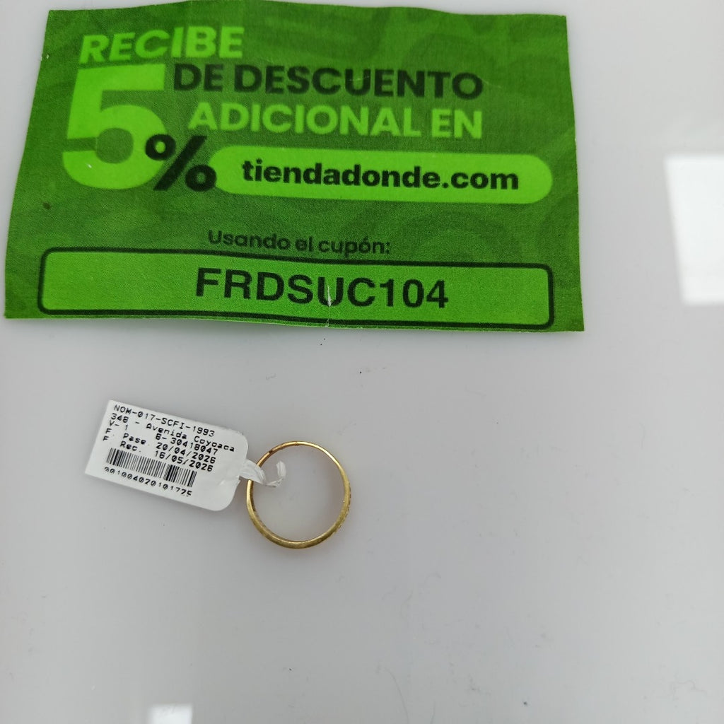 ANILLITO ORO 14 K 1.9 GRMS (SEMINUEVO)