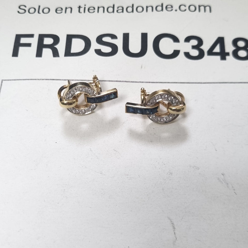 ARETES PAR ORO 14 K 6,70 GRMS (SEMINUEVO)
