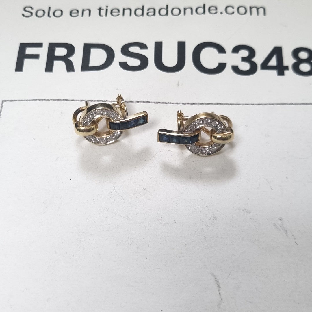 ARETES PAR ORO 14 K 6,70 GRMS (SEMINUEVO)