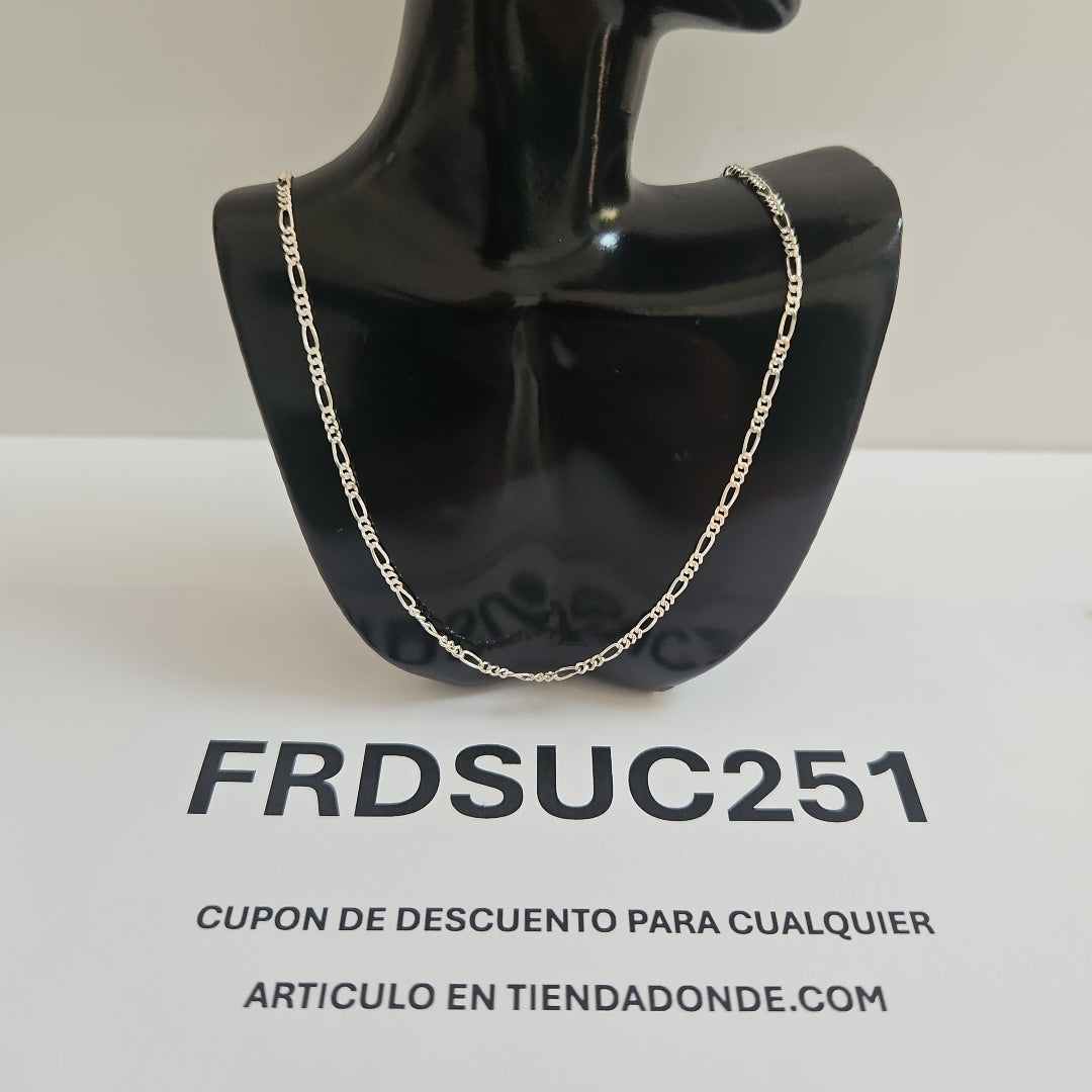 CADENA TEJIDO 3X1 PLATA .925 50 CM 2.3 GR (NUEVO)