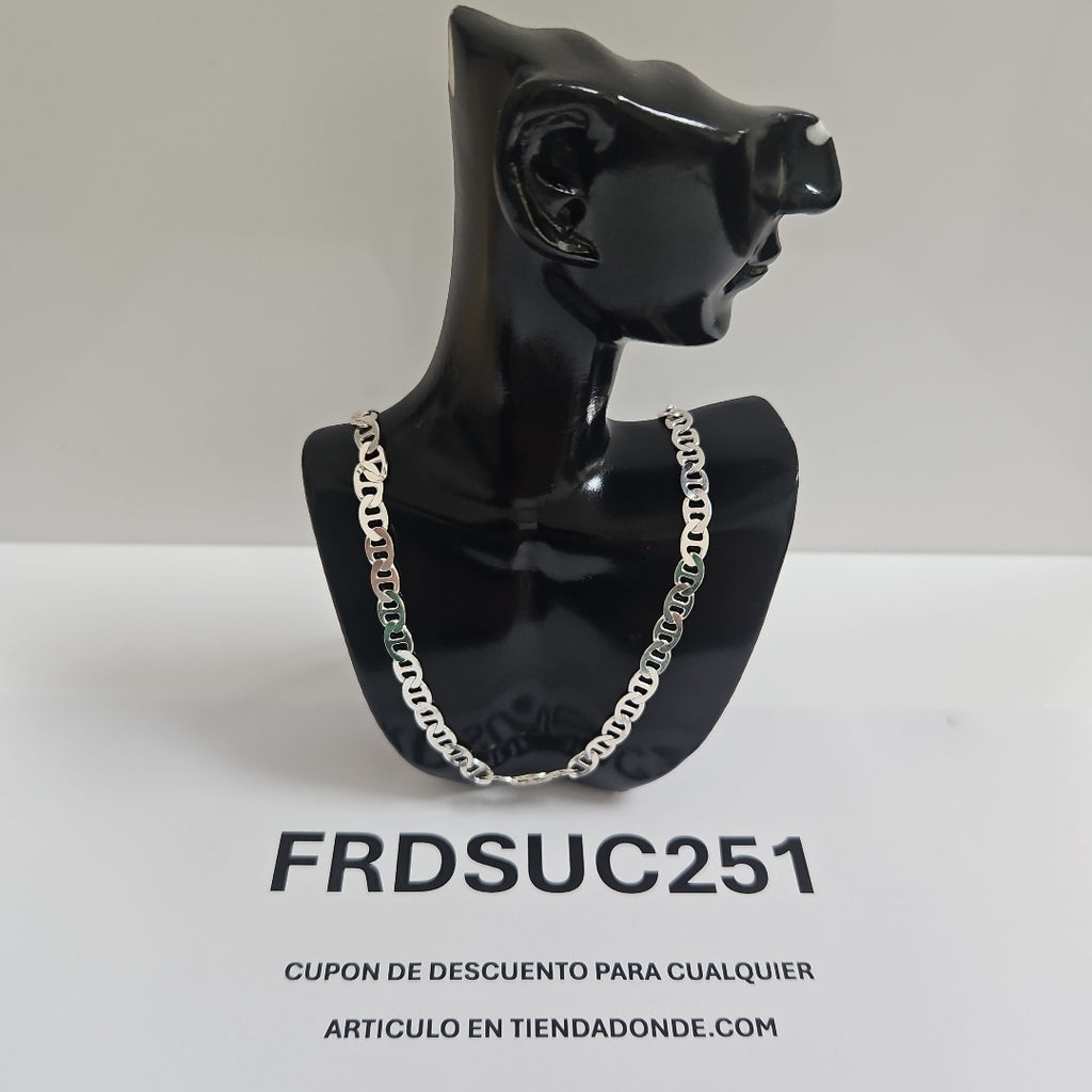 CADENA TEJIDO GUCHI PLATA .925 55 CM 12.7 GR (NUEVO)