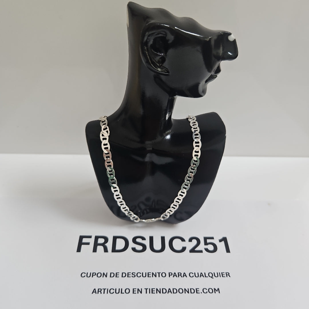 CADENA TEJIDO GUCHI PLATA .925 55 CM 12.7 GR (NUEVO)