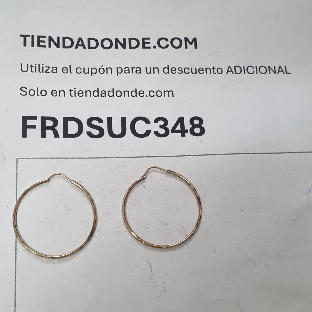 ARRACADAS PAR ORO 14 K 2.5 GRMS (SEMINUEVO)