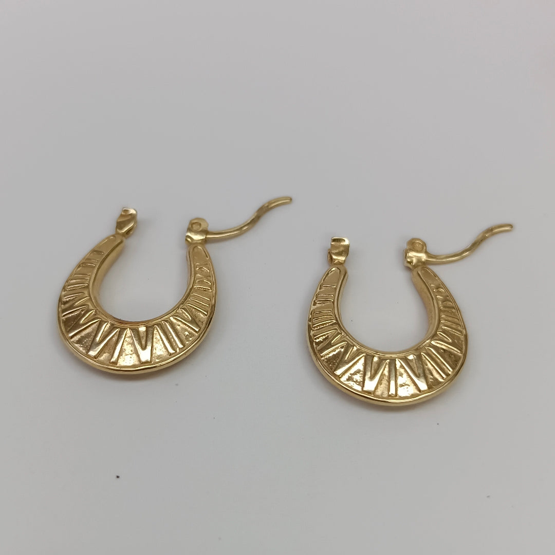 ARETES PAR ORO 14 K 1,90 GRMS (SEMINUEVO)