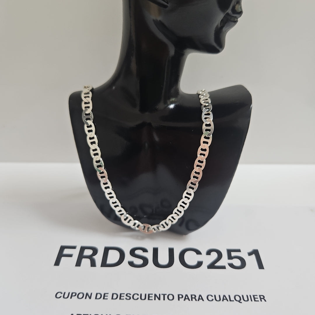 CADENA TEJIDO GUCHI PLATA .925 55 CM 12.9 GR (NUEVO)