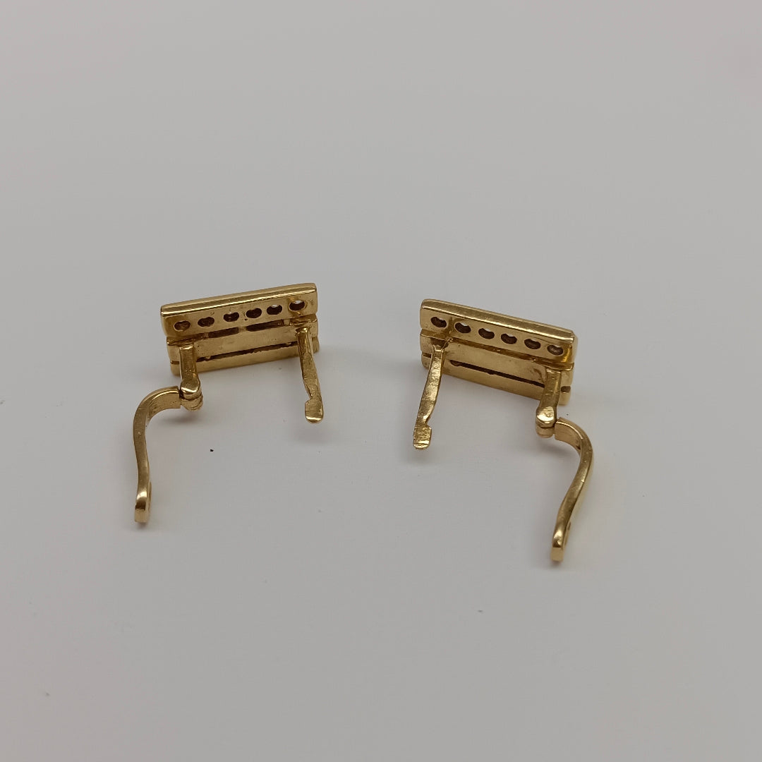 ARRACADAS PAR ORO 14 K 4.6 GRMS (SEMINUEVO)