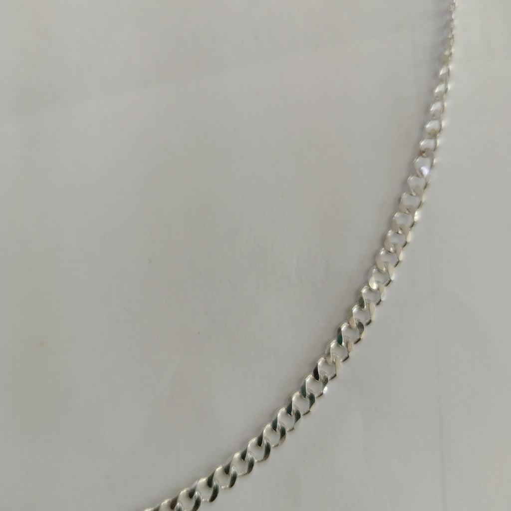 CADENA TEJIDO BARBADO PLATA .925 60 CM 13.7 GR (NUEVO)
