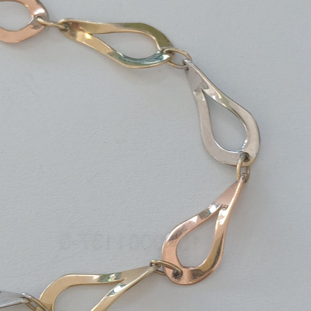 PULSERA ORO COMBINADO 10 K 3,00 GRMS (SEMINUEVO)