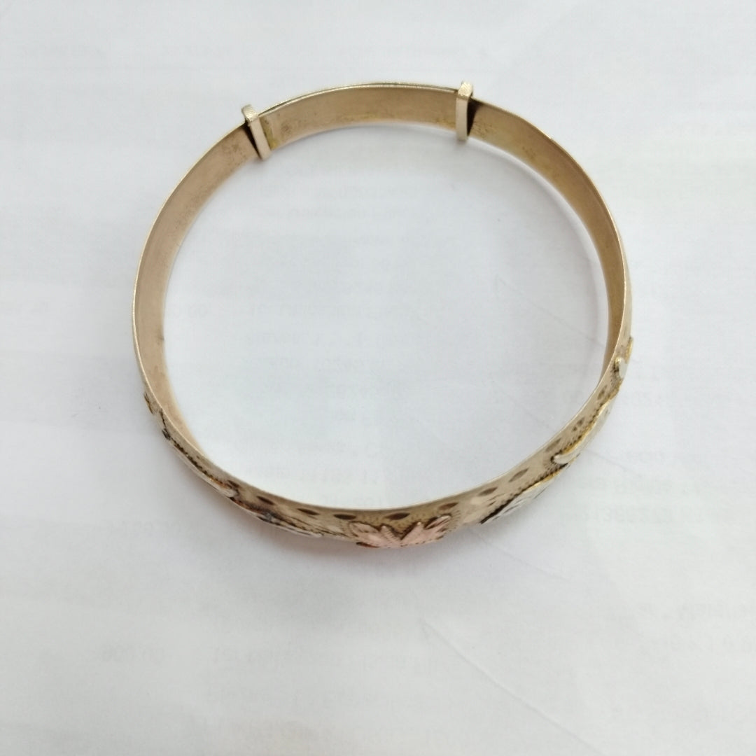 PULSERA RIGIDA ORO 10 K 10,60 GRMS (SEMINUEVO)